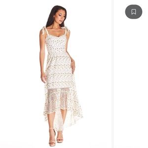 Dress The Population High-Low White Dress Size M